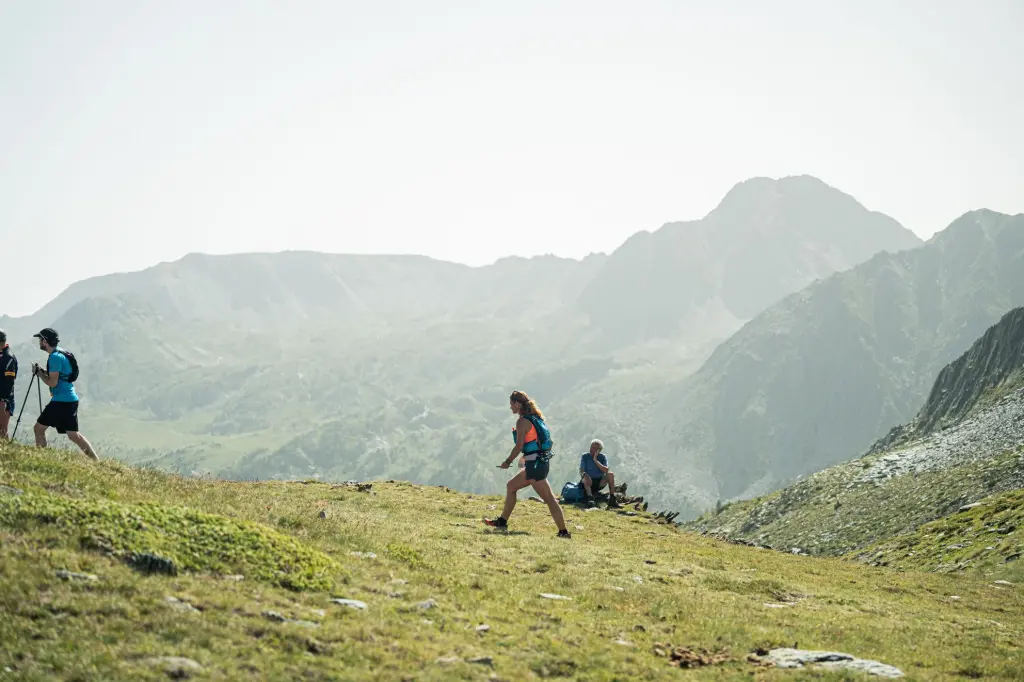 Photo au col du Lanoux lors du TRAIL COMA D'OR 2024