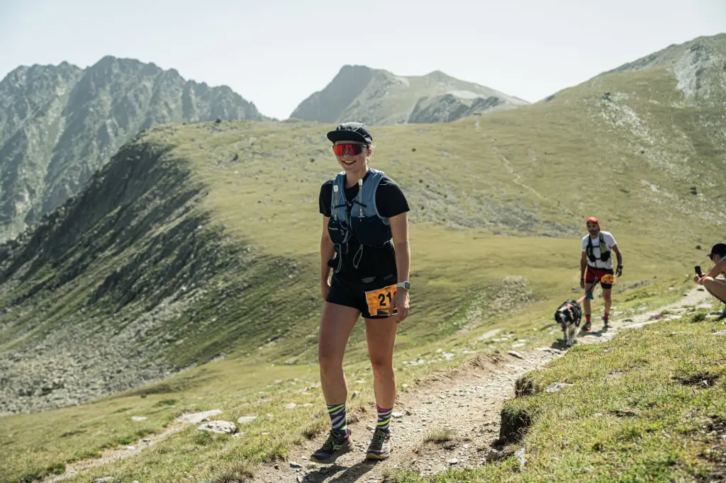 Photo au col de la Coume d'En Garcie lors du TRAIL COMA D'OR 2024